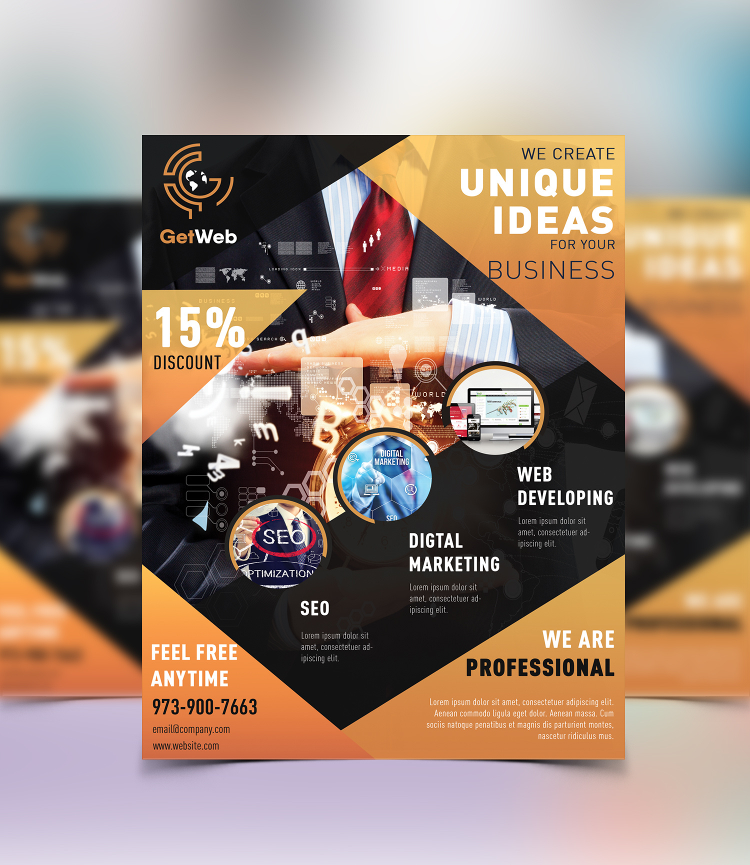 Business Flyer Design | Unique Ideas for Your Business behance portfolio branding branding flyer business flyer company promotion corporate branding corporate flyer design creative business design design digital flyer flyer graphic design illustration logo marketing marketing flyer modern flyer design print ready flyer professional flyer typography
