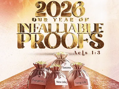 2026 Our Year of Infallible Proof Final Design branding graphic design