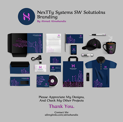 NexTTy Systems Branding Visual Identity branding design graphic design illustration logo vector