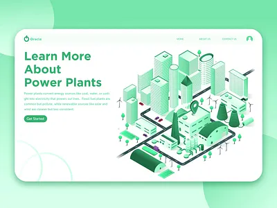 City Power Plant Animation animation branding city city power plant design devices eco graphic design illustration logo morph motion graphics plant power power plant
