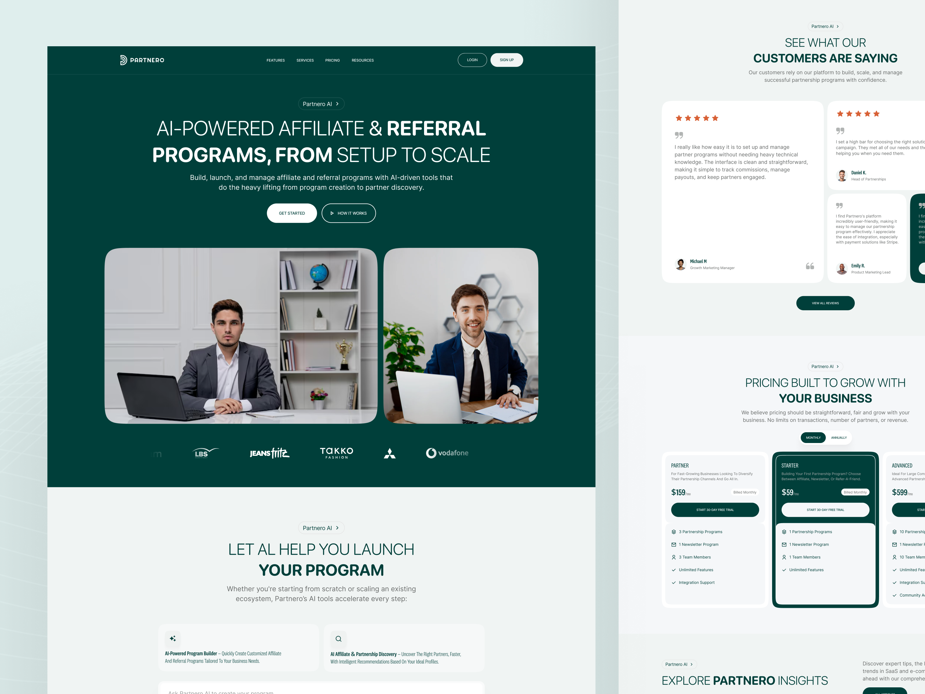 Example of Modern Saa S & Ai Web Design
