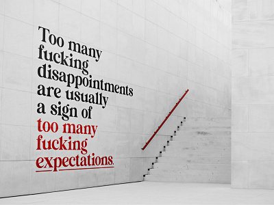 Expectations design graphic design type typography
