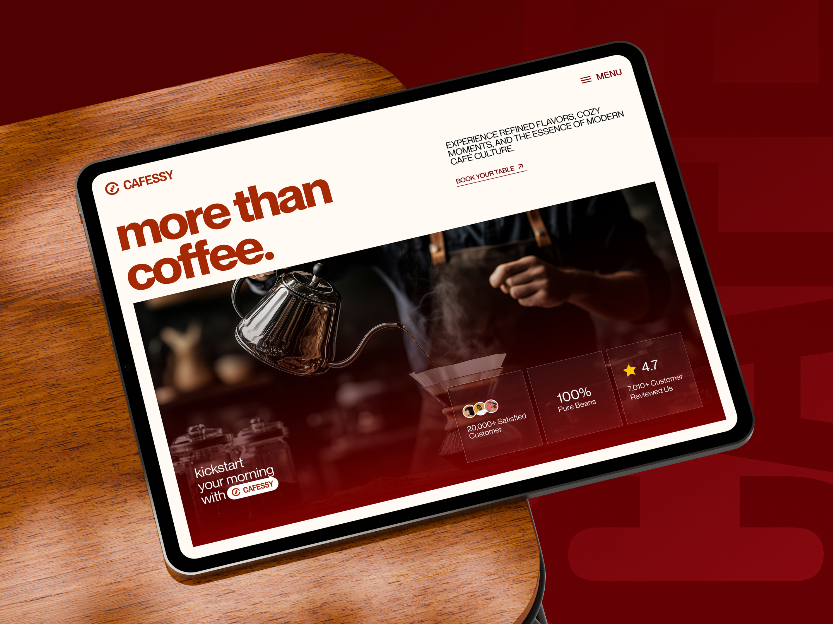 Cafessy - Coffee Shop Landing Page UI UX design cafe cafe website coffee coffee shop coffee shop landing page coffee shop website figma landing page landing page design landing page ui ui ui design ui ux uiux ux website design