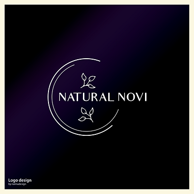 Logo for Natural Novi beauty logo branding cosmetic flat graphic design logo minimalist vector