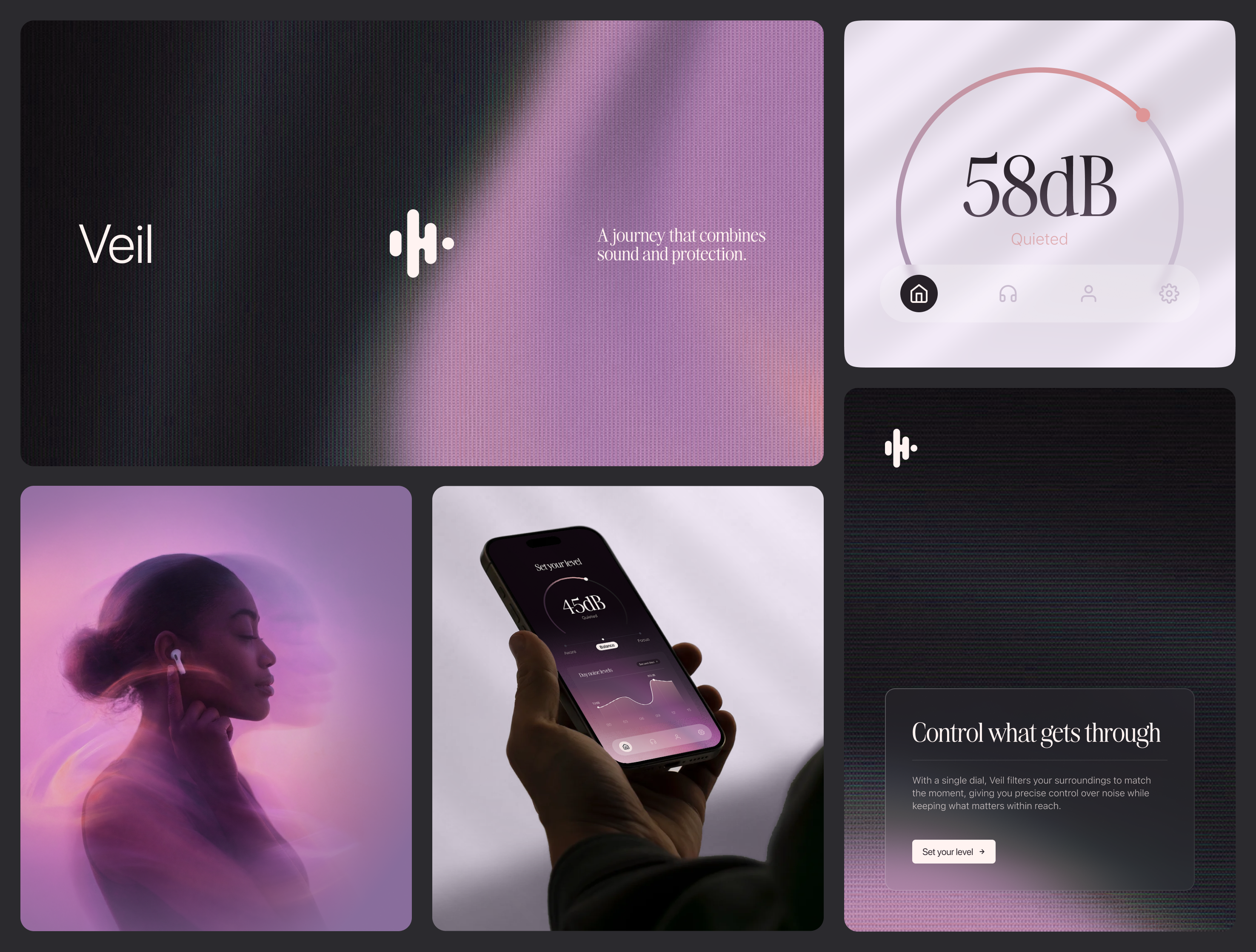 Veil | Branding ai app art direction branding design illustration logo mobile app ux visual identity