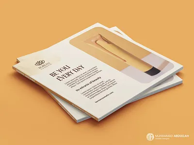Luxury Square Brochure Design | Beauty Brand Identity beauty branding brand identity cosmetic design editorial design graphic design luxury brochure minimal design print design skincare branding square brochure design