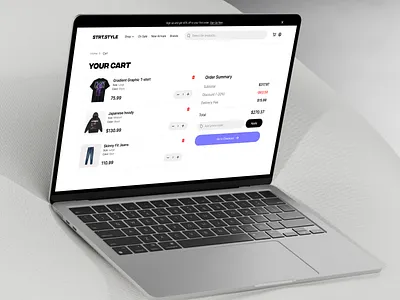 STRT.STYLE | E-Commerce Cart checkoutdesign conversionoptimization designstudio digitalagency e commerce ecommercedesign streetwearbrand uidesign userexperience uxdesign webdesign