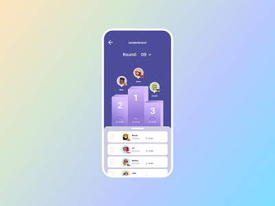 Daily UI #019- Leaderboard app board dailyui019 design game leaderboard mobile app ui uiux winner