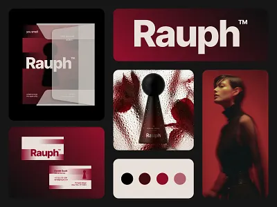 Rauph Fragrance — Premium Branding 3d beauty brand identity branding design elegant emblem fragrance high end illustration label logo luxury packaging packaging design perfume perfume bottle perfumery premium scent