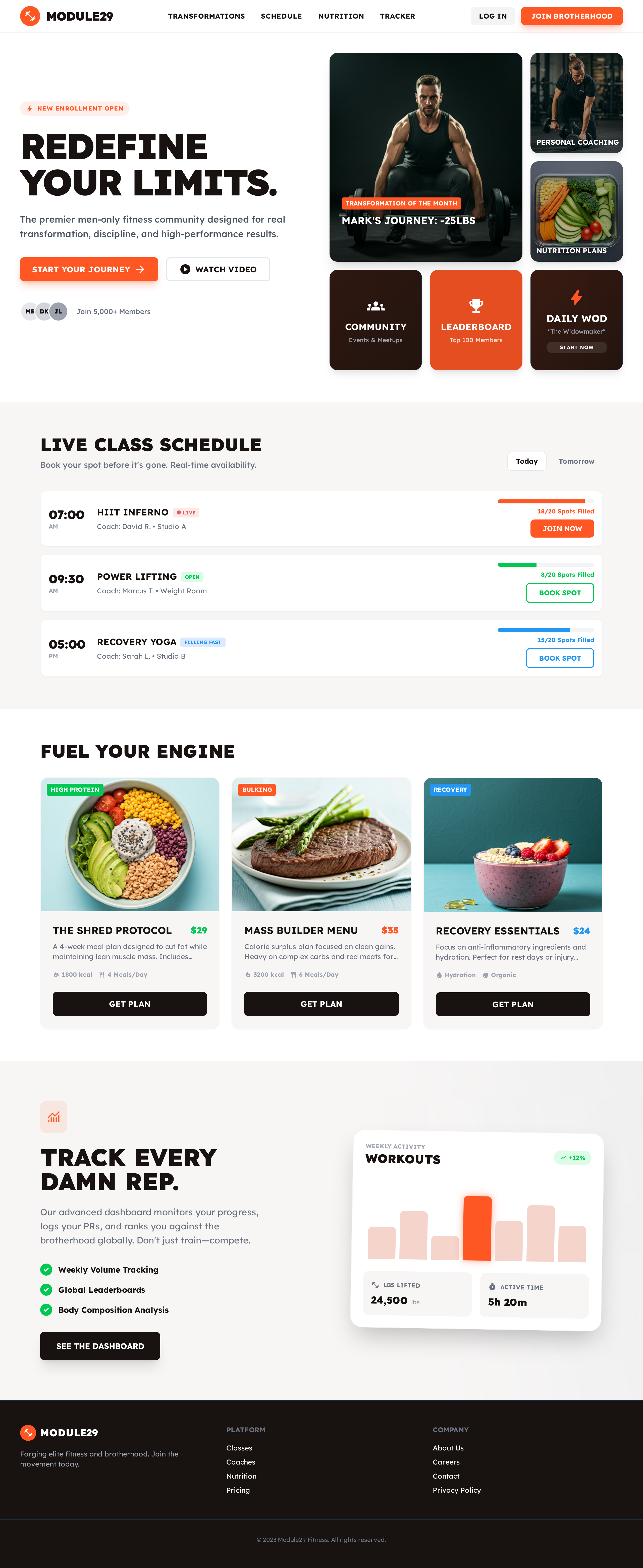 Module29 e commerce landing page ui web design