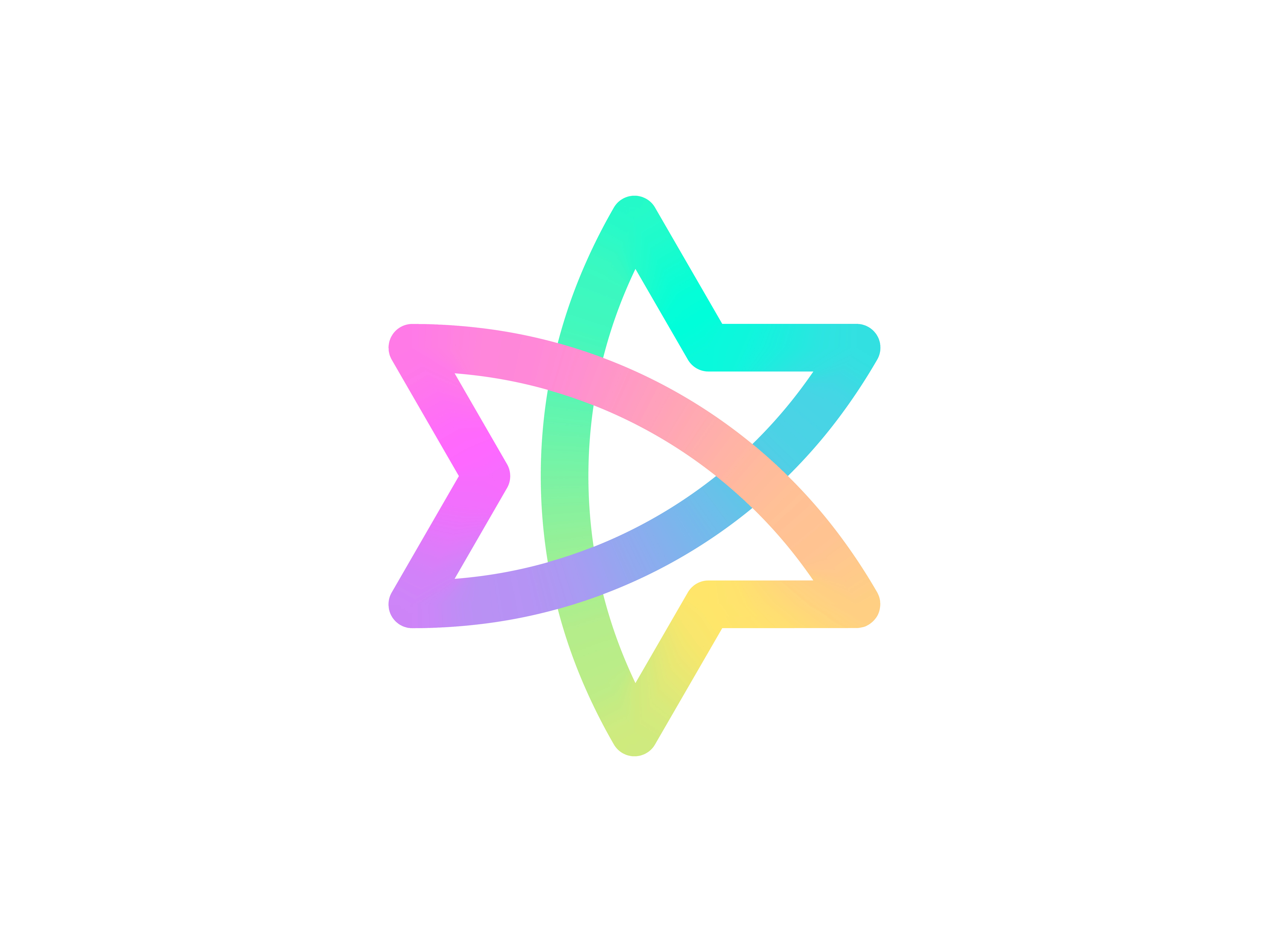 Interlocking Star W – Futuristic Tech Logo abstract ai logo branding gradient logo interlocking loop logo logo design saas brand saas logo saasbranding star logo tech logo w logo