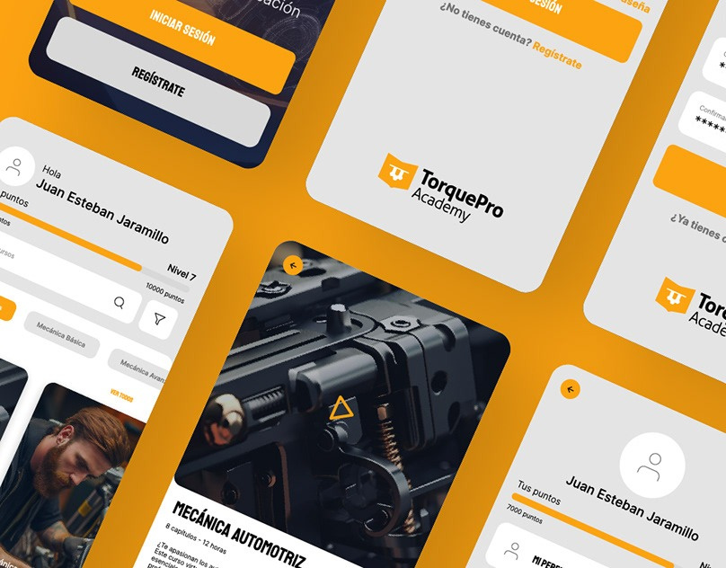 TorquePro Academy App app branding design ui ux