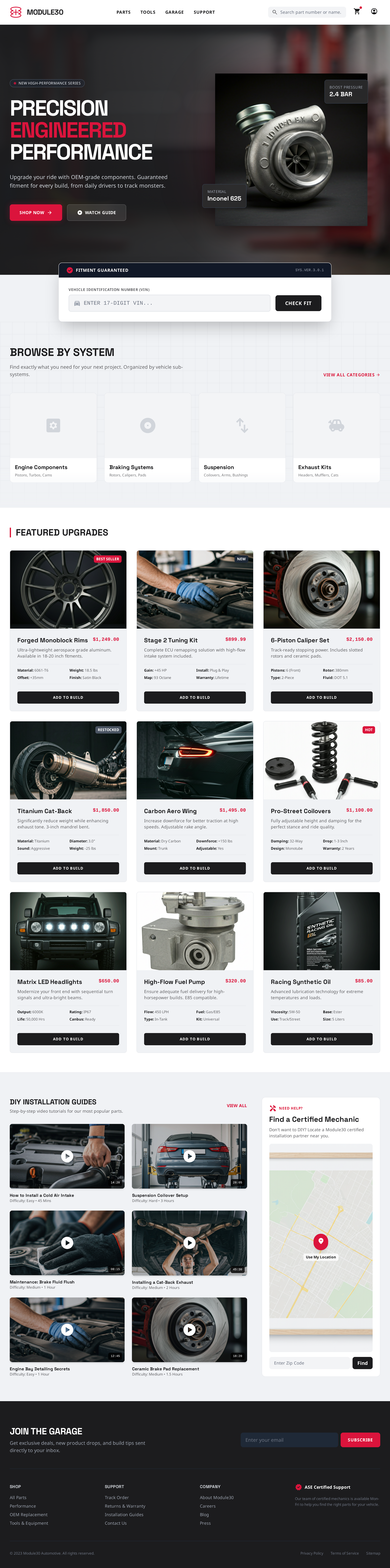 Module30 e commerce landing page ui web design