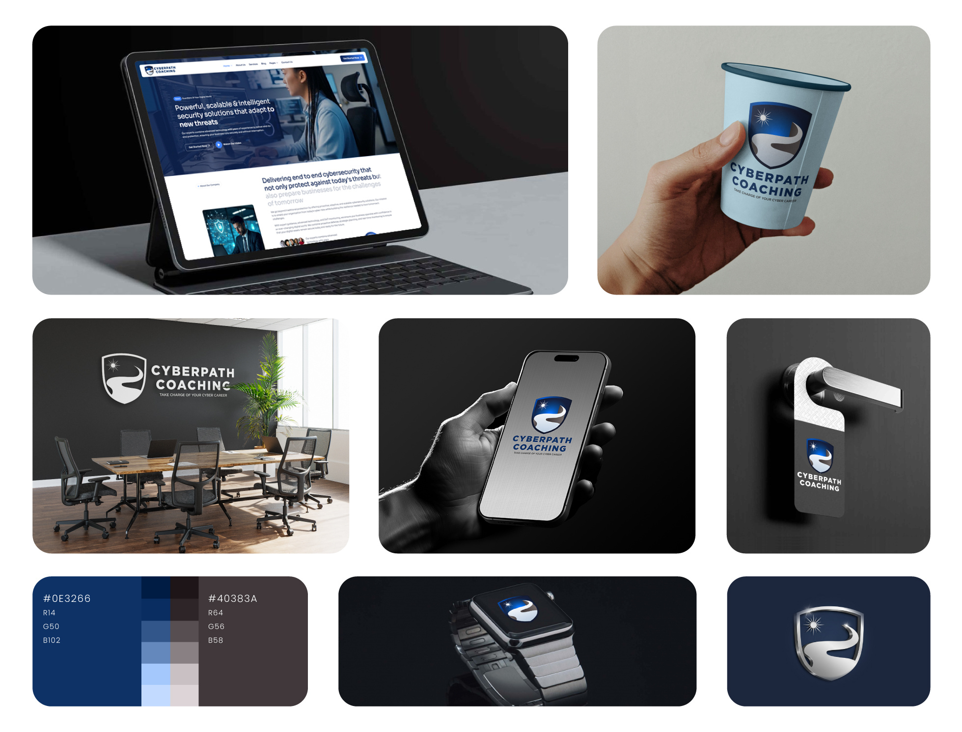 Logo and Brand Identity Design for Cyberpath Coaching b2b branding brand guidelines brand identity brand strategy clean design coaching brand coaching business corporate branding cybersecurity branding digital brand logo design minimalist logo modern logo professional branding scalable logo startup branding tech identity technology brand trust focused design visual identity