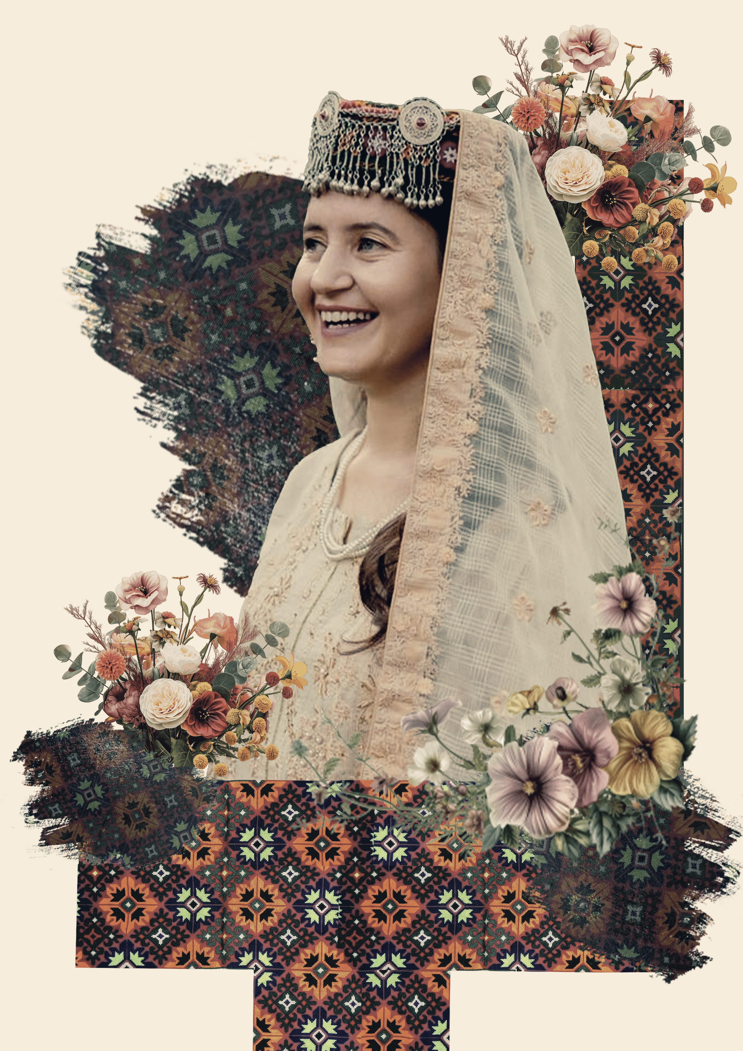 Photo Manipulation flower gojal wakhi graphic design gulmit handicraft hunza hunza attire hunza bride hunza cap hunza pattern manipulation pakistan patterns photo photo manipulation wakhi wakhi bride