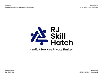 Minimal Logo Concept for Manpower & Workforce Services Company branddesigner brandidentity branding designer freelancer graphic design logo logodesigner logoidentity logomaker minimallogo modernlogo visualdesigner visualidentity