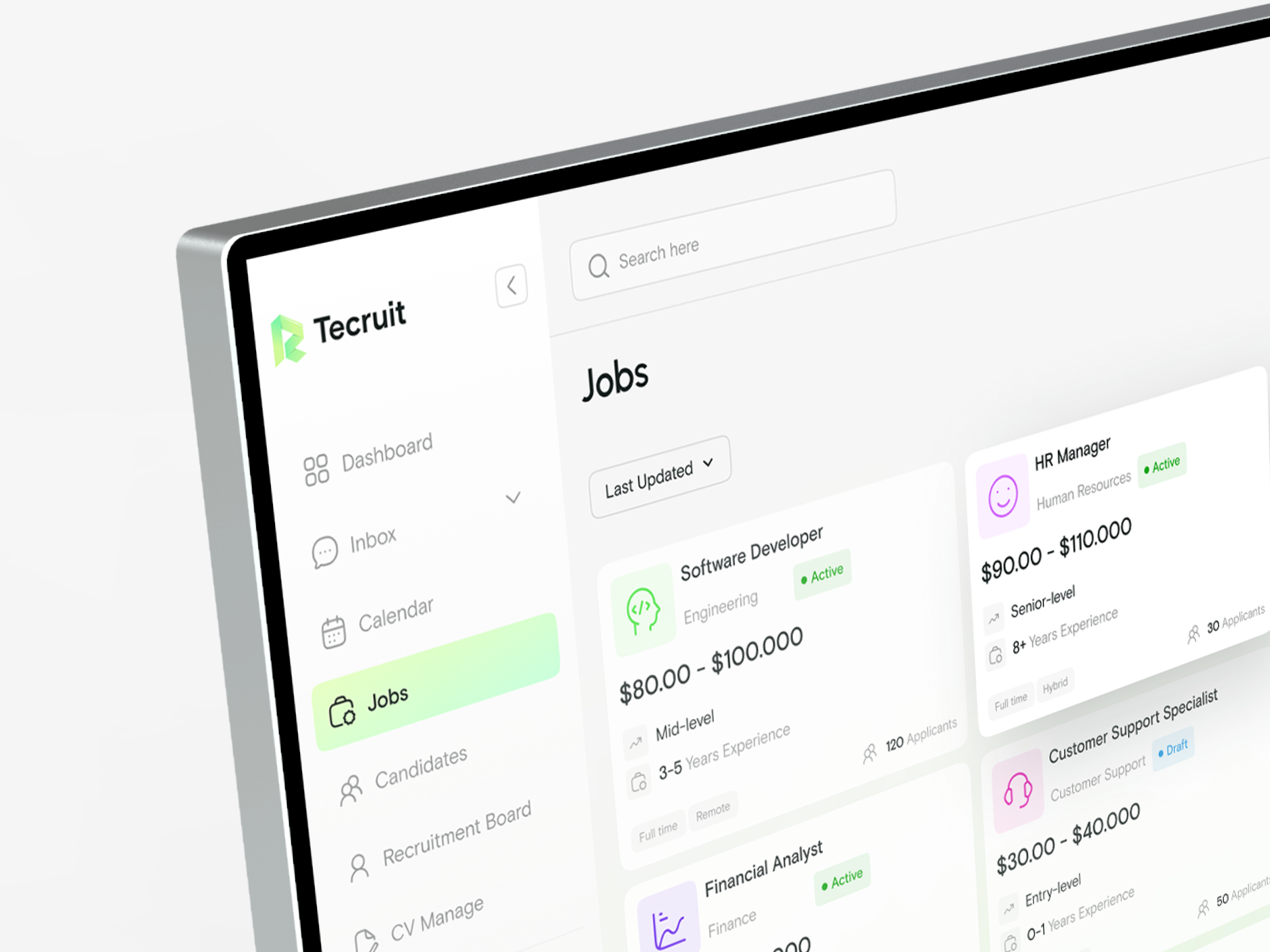 Job Listing Dashboard admin dashboard dropdown erp job listing joblistingdashbord listing product design saas ui ux web web app web dashboard