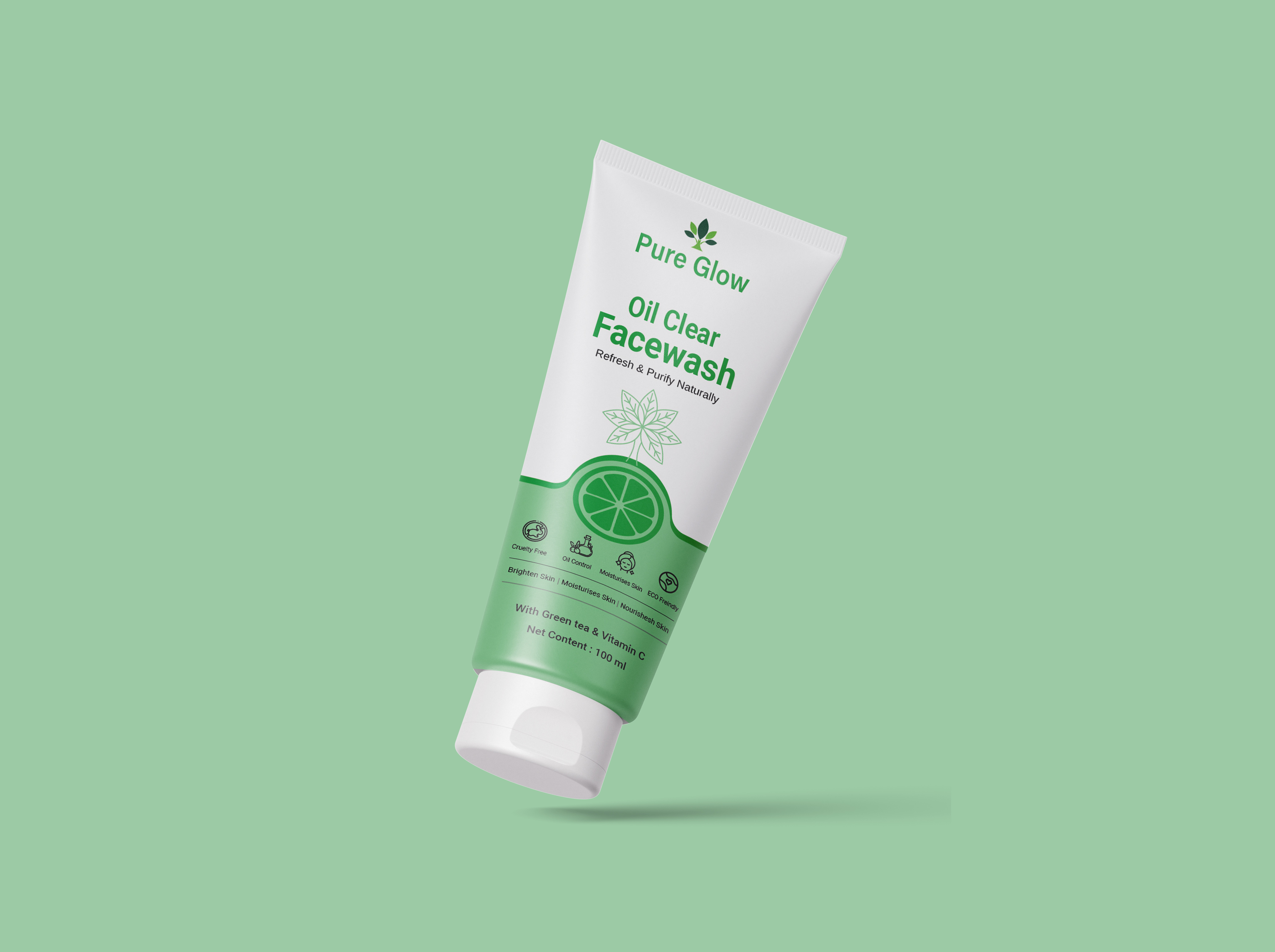 Face Wash Tube Label & Packaging design branding design cosmeticpackaging facescrub facewashdesign graphic design labeldesign packaging packagingdesign product label product packaging skincarepackaging