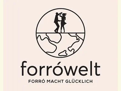 Logo for Forrowelt branding dance dancing logo graphic design logo minimalist