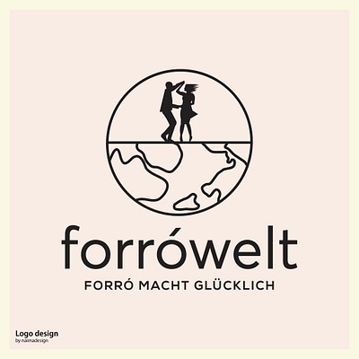 Logo for Forrowelt branding dance dancing logo graphic design logo minimalist