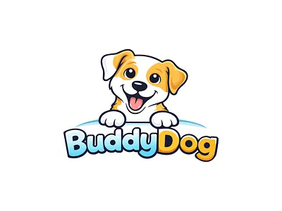 Cute Dog Mascot Logo adobeillustrator brandidentity branding cute branding dog logo graphic design logo logo design mascot logo pet logo vector