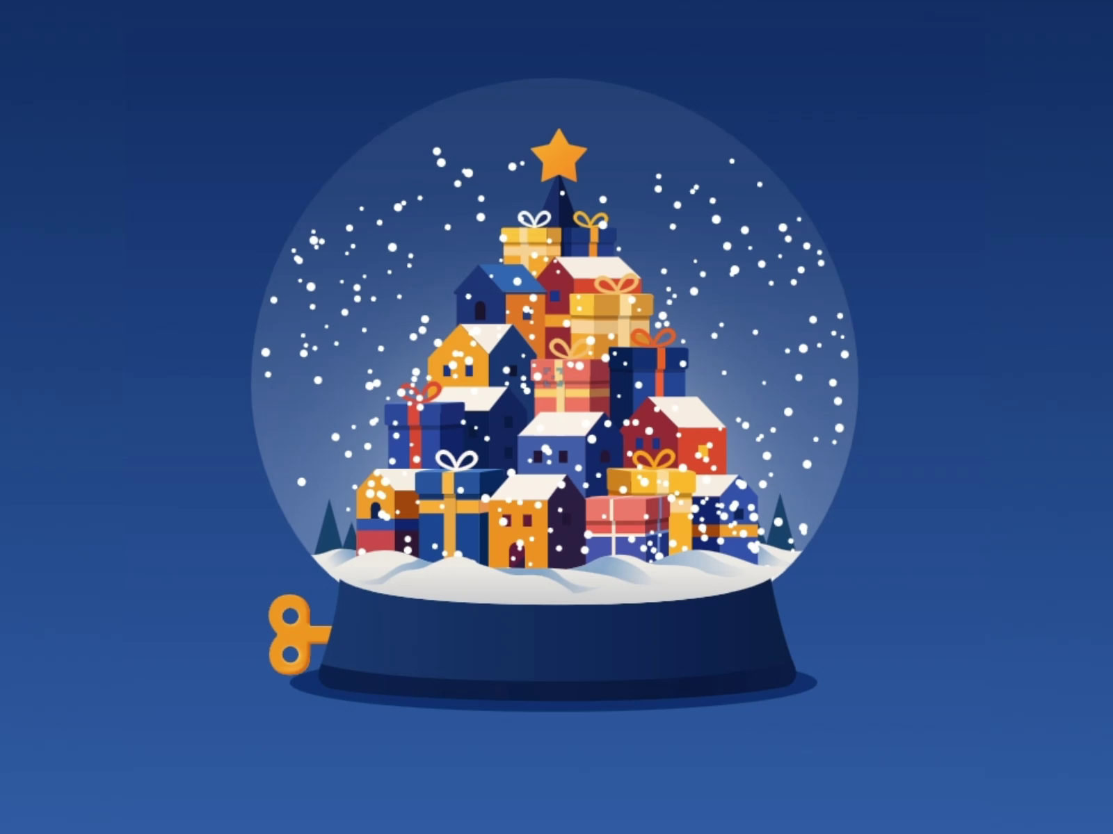 Example of Crystal Snow Globe