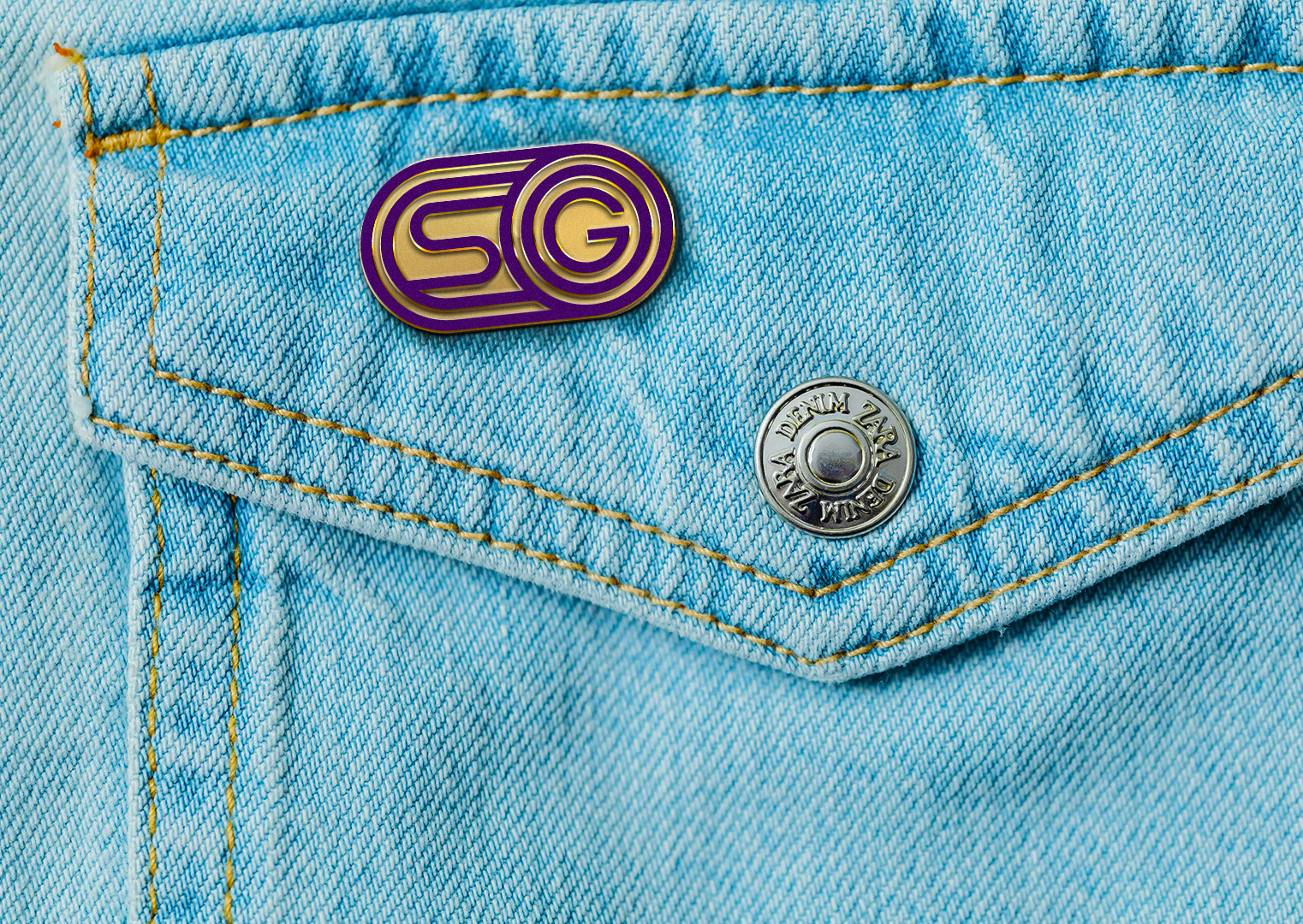 Logo Enamel Pin enamel pin graphic design image manipulation lapel pin logo mockup photoshop pin