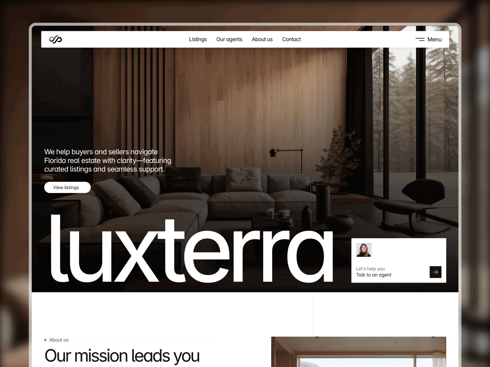 Example of Luxterra — Real Estate Property Template