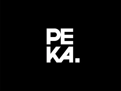 PEKA. branding design dj font graphic design icon icon set illustration letters logo logotype mark music party personal simple symbol techno typo vector