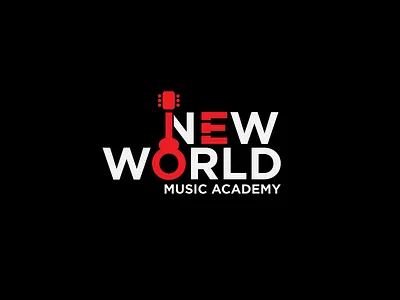 Music Learning school logo branding creative logo education logo entertainment logo guiter logo minimalistic loog music academy music education logo music logo