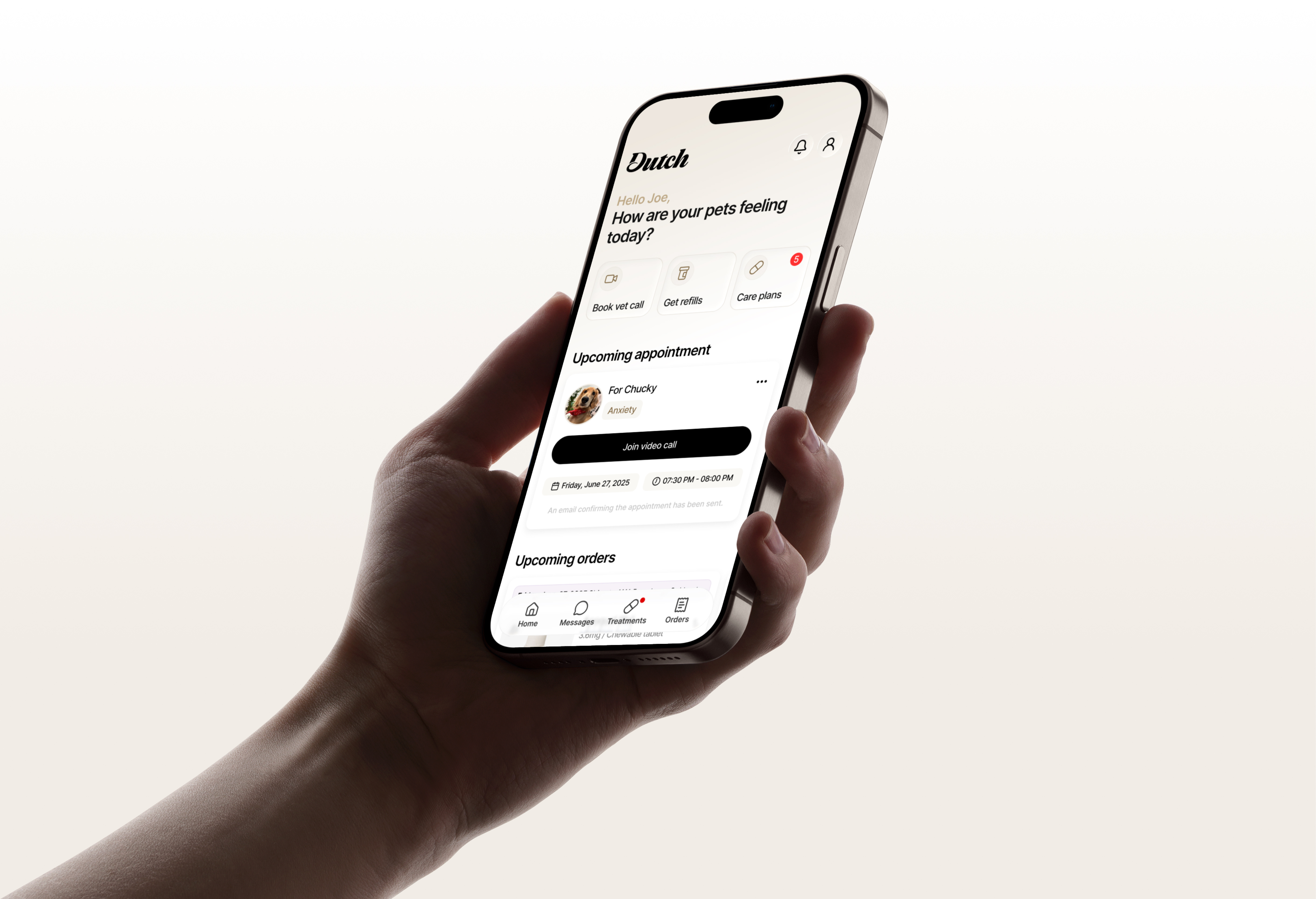Pet Telehealth Mobile App healthcare healthtech luxury minimal pet telehealth telemedicine ui ux