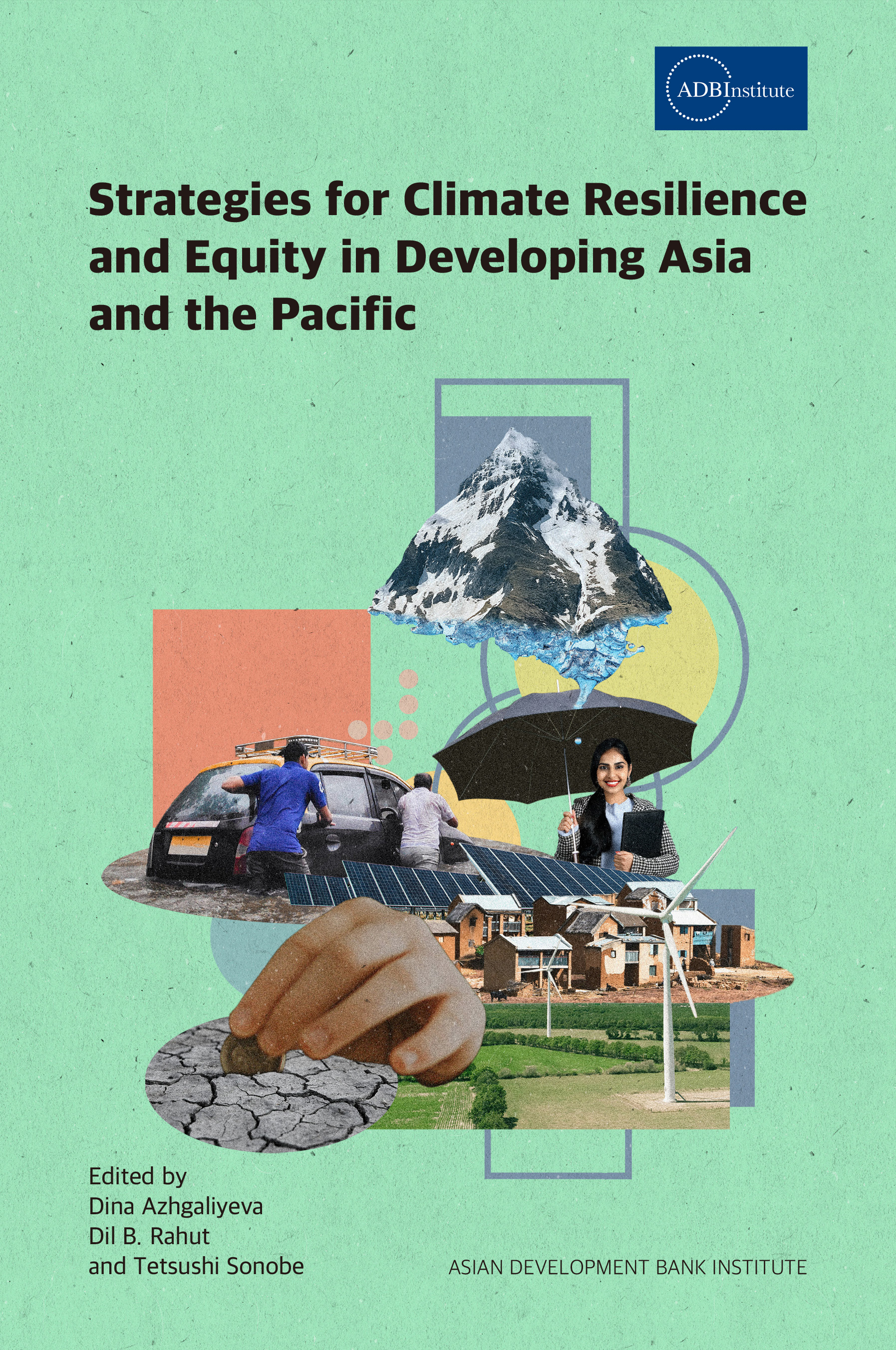 'ADBI - Strategies for Climate Resilience -'book cover design book cover collage cover design design digital art graphic design illustration 그래픽디자인 꼴라주 꼴라쥬 콜라주 콜라쥬