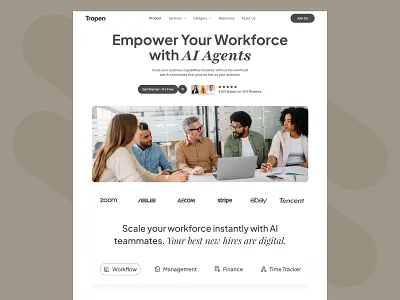 AI Agents, AI Workforce Platform Landing Page agent ai landing page ai agent uiux ai agent web ui ai agent web uiux ai automation landing page ai website ui best website design figma landing page figma ui designer framer developer framer website landing page ui design landing page uiux modern web uiux modern website design uiux design web ui web uiux website design website ui design