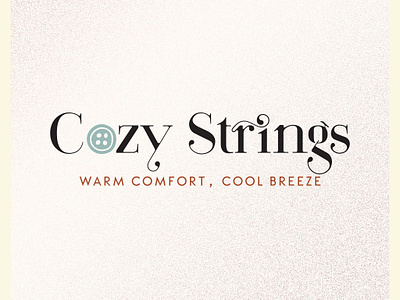 Logo for Cozy Strings apparel branding cloth dressmaking embroidery fabric graphic design logo minimalist naimadesign needle pattern sewing logo sewing machine stitch suture tailor textile thread thread spool