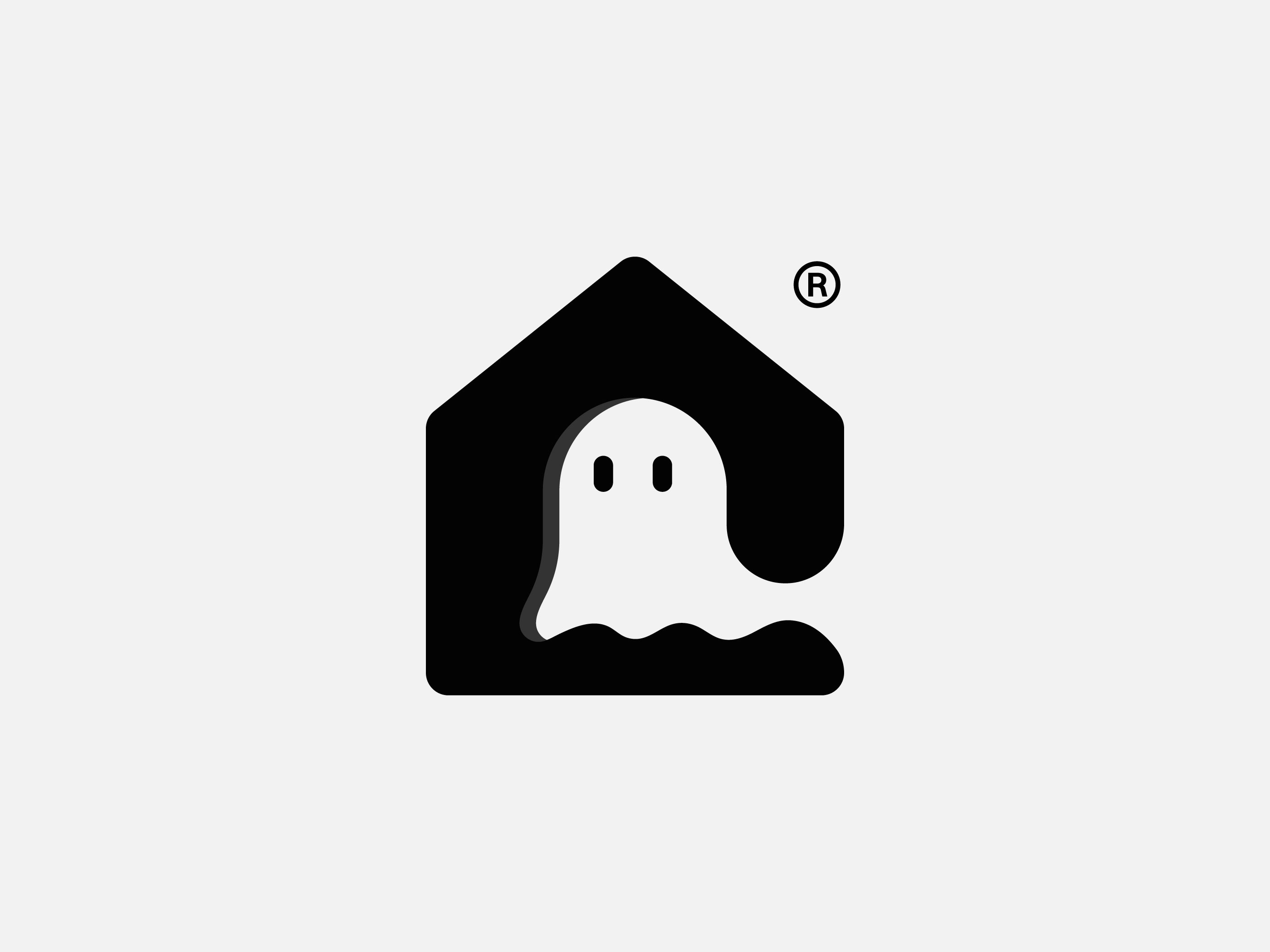 Ghost + House Logo mark blockchain brand identity branding cretive crypto ghostlogo graphic design homelogo houselogo icon logo minimal modern logo typography ui web3