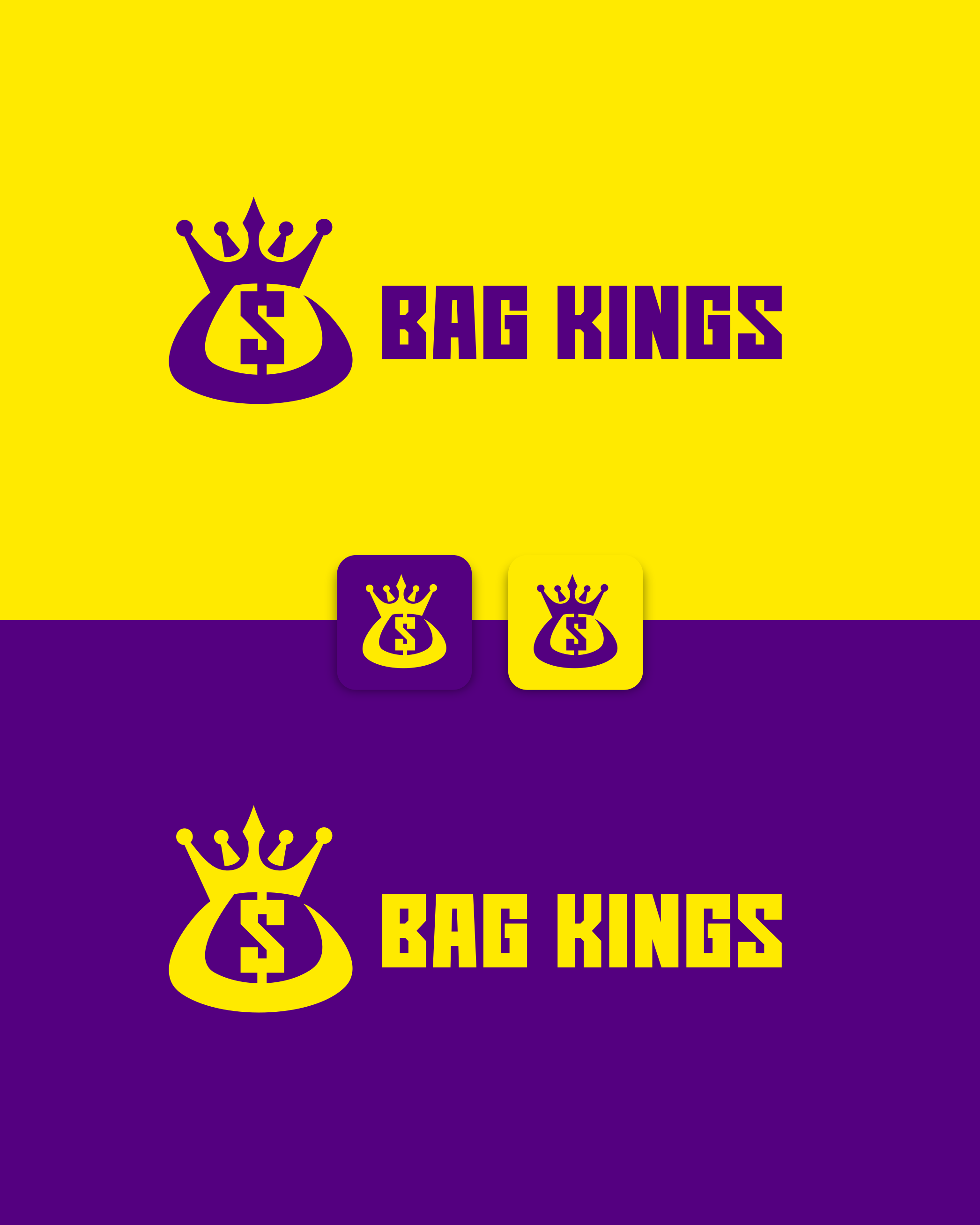 Logo Design for Bag Kings branding commission cryptocurrency design freelance work graphic design logo logo design logo design branding logo designer vector