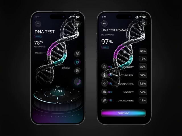 Example of Bio Tech Dashboard With Dna Mobile App