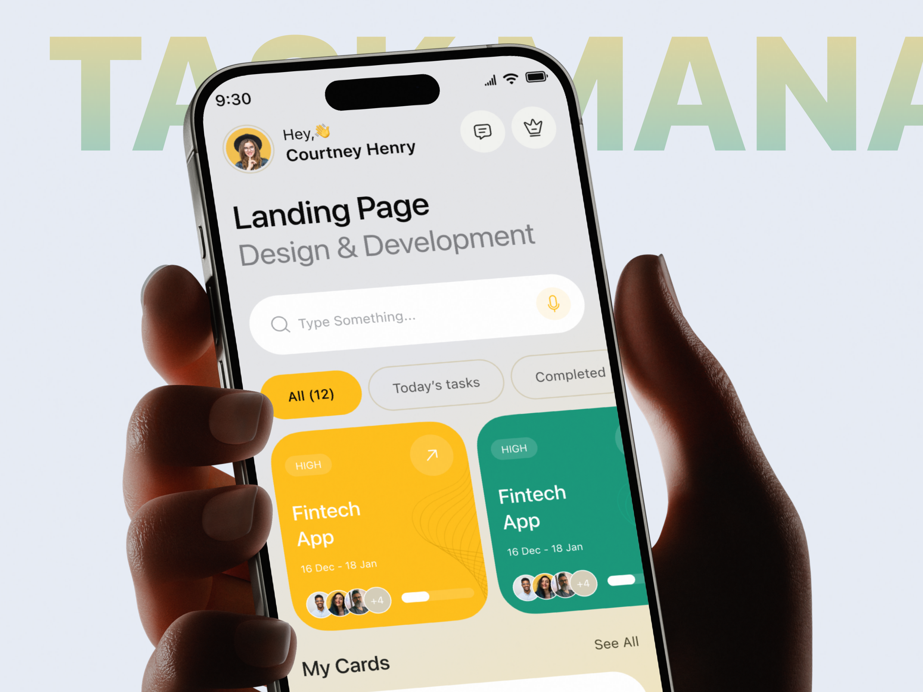 Task Manager Mobile App app app design interface management app minimal mobile mobile app mobile app design mobile application mobile apps mobile ui planning product design schedule software statistics task manager ui uiux ux