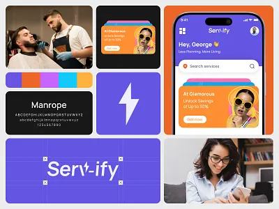On-Demand Service App UIUX Design | Branding Design app design app uiux bento design bento grid design booking app ux brand brand design brand identity branding design focotik healthcare app design lifestyle app uiux logo design logotype mobile app design on boarding on demand services ui ui design ui ux design
