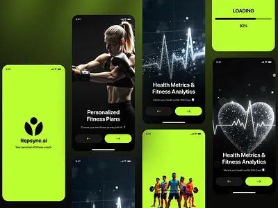AI Fitness Mobile App activity tracking ai ai app ai chatbot ai fitness ai fitness mobile app app app design calorie tracker design fitness app gym app health app ios mobile mobile app step counter ui wellness app workout app