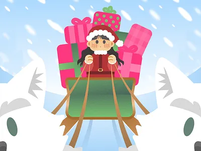 Santa doesn't know you like i do 2d illustration art arts character design christmas cute drawing dribbble exploration figma graphic design holiday illustration illustrator pink santa vector drawing white wolf xmas