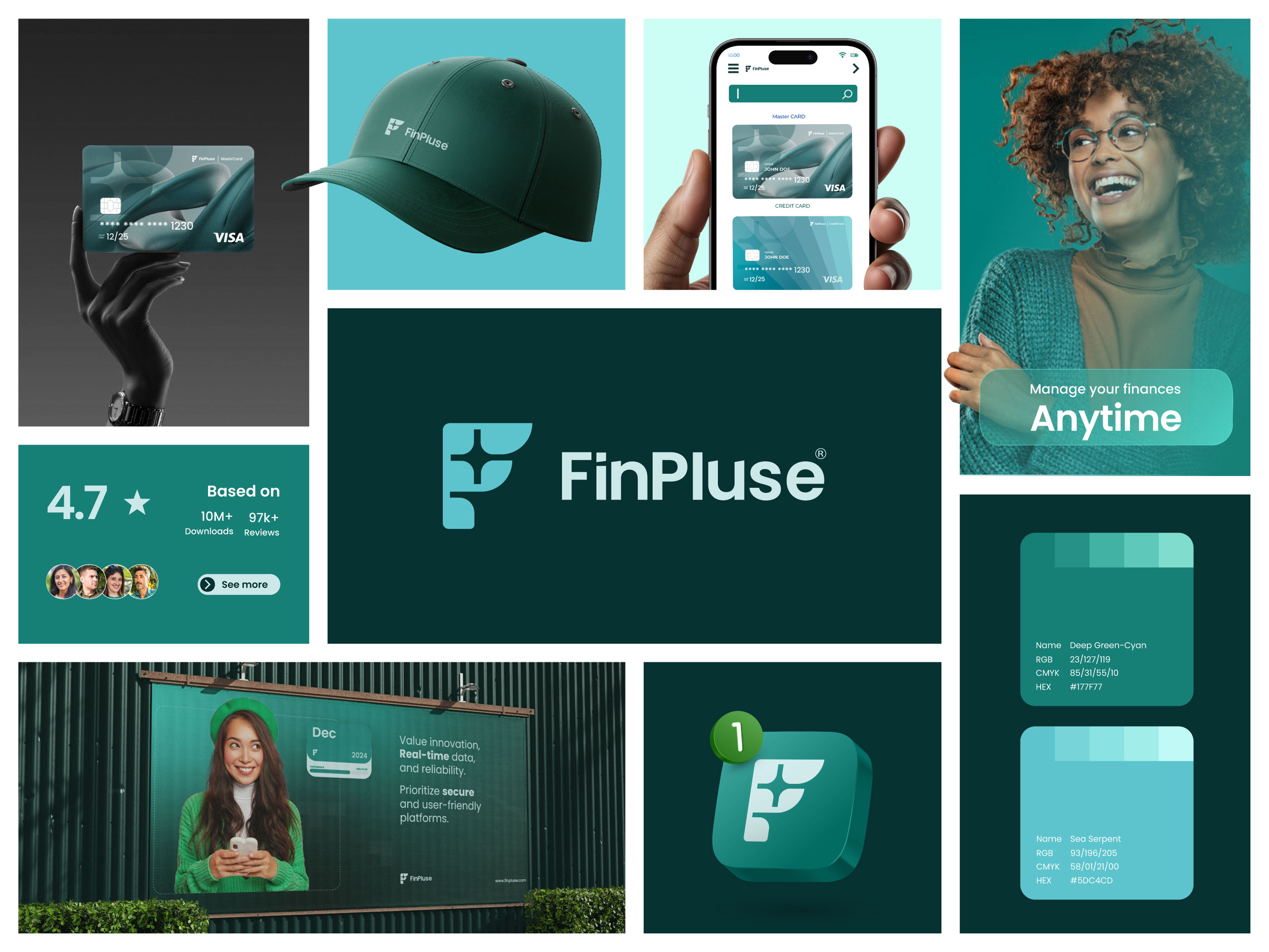 FinPulse Branding | Bento Grid bentogrid brandidentity branding design digitalbanking dribbbble figma fintech ideapeel illustration landing page productdesign typography ui uidesign visualidentity