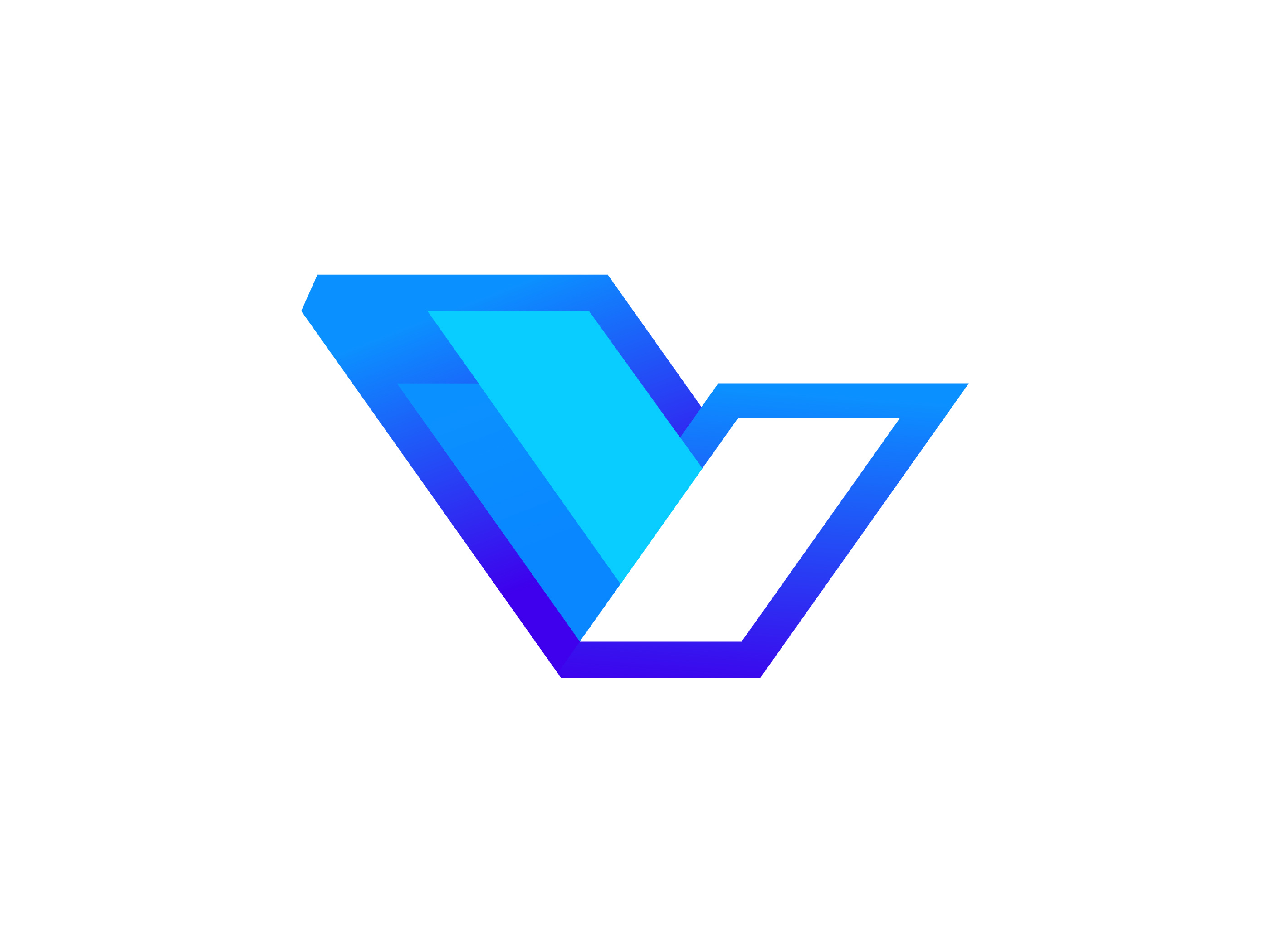 Modern Futuristic Technology, Tech, SaaS, Fintech, Ai, V Logo app logo brand identity designer branding digital brand fintech ai logo geometric logo gradient logo letter v logo logo logo designer logo mark modern futuristic print saas software logo speed growth momentum symbol design tech technology v letter logo v logo vision forward progress thinking