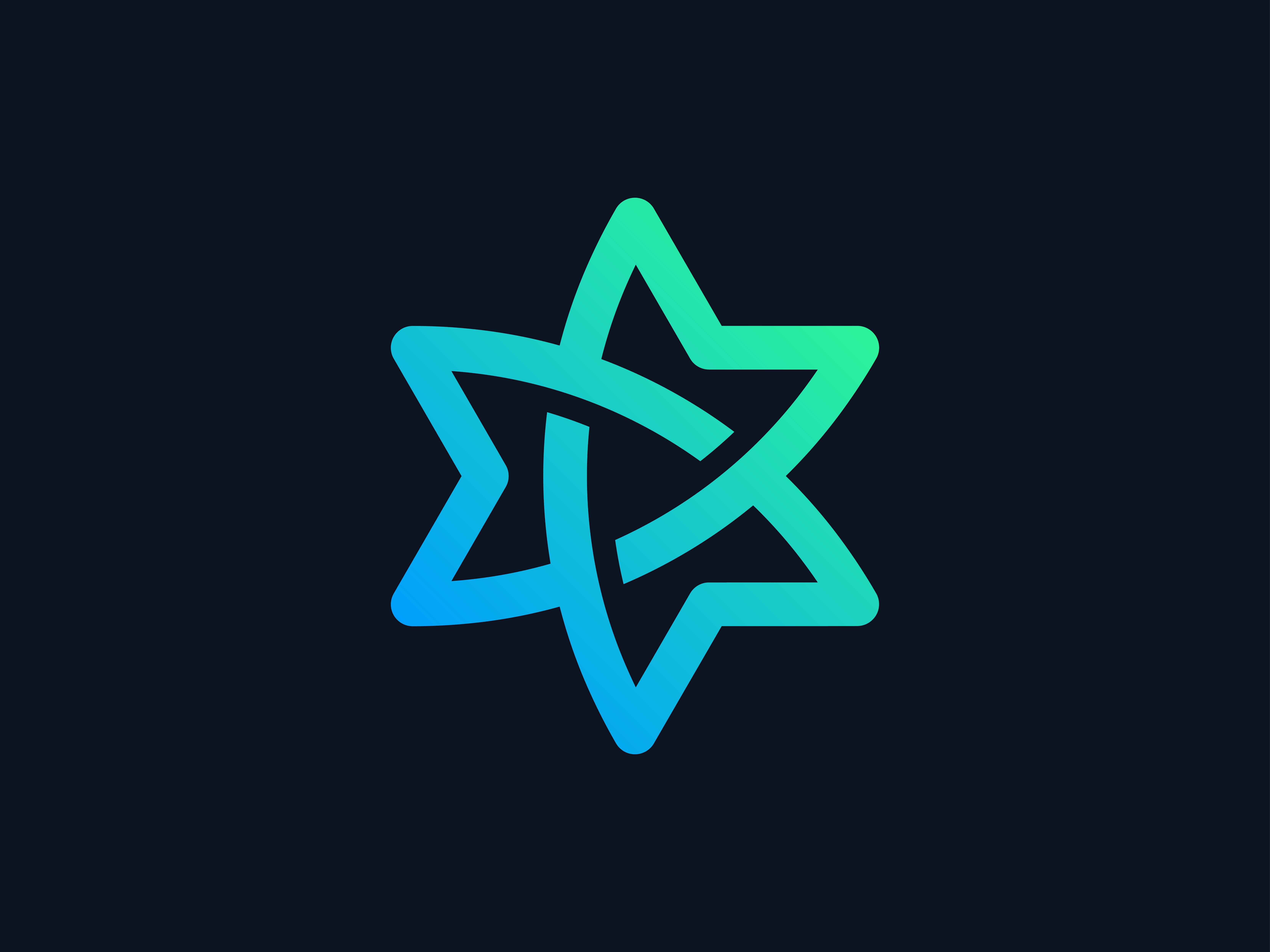 Interlocking Star W v2 ai logo branding creative crypto infinity interlocking logo logodesign logos loop logo modern app logo saas logo star logo tech logo w logo