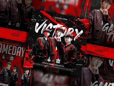 Match day gaming template ads banner champion facebook flyer game game day gaming instagram match day mvp post template victory youtube