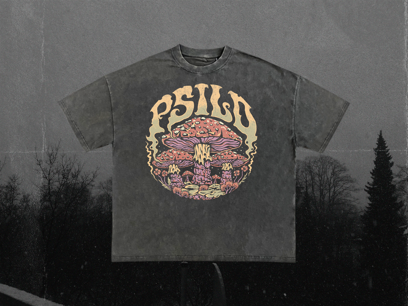 Psilo: Apparel Illustration album cover apparel branding design graphic design illustration logo merchandise t shirt tee