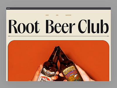 Root Beer Club Landing Page Concept