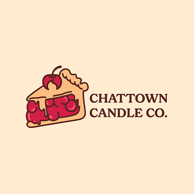 Pie Candle Company Logo branding design graphic design illustration logo print design typography vector