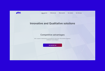 It solution company homepage design graphic design homepage illustration it ui ux webdesign