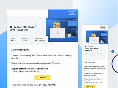 E-mail Design in Stripo branding cat design developer email graphic design illustration smm stripo training vector